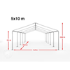 Partytent 5x10 meter
