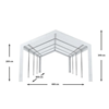Partytent 8x4 meter