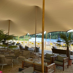 Complete Stretchtent set van 21×15 meter 