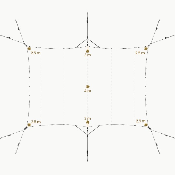 Complete Stretchtent set van 7,5×5 meter Complete Stretchtent set van 7,5×5 meter