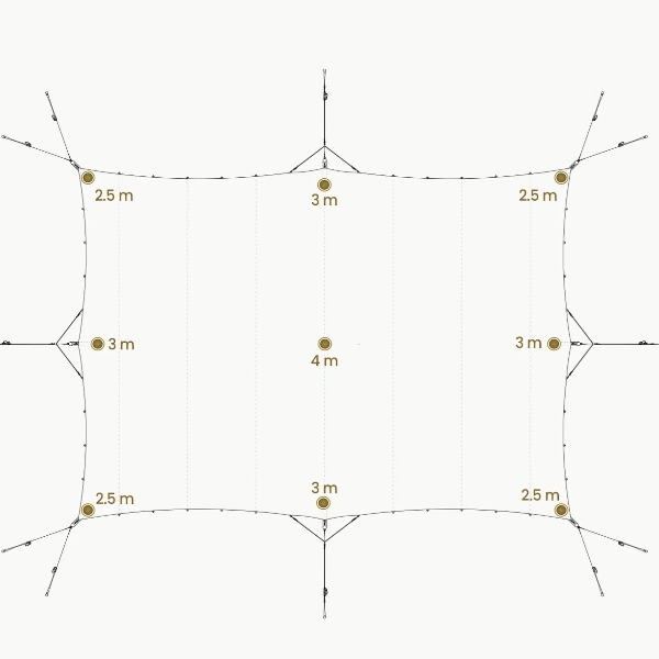 Stretchtent 7,5x10 meter Stretchtent 7,5x10 meter