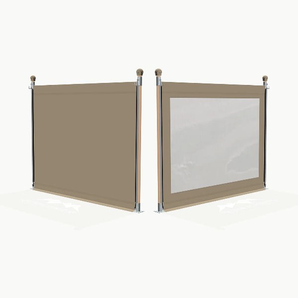 Zijwand met raam, 2,5 meter