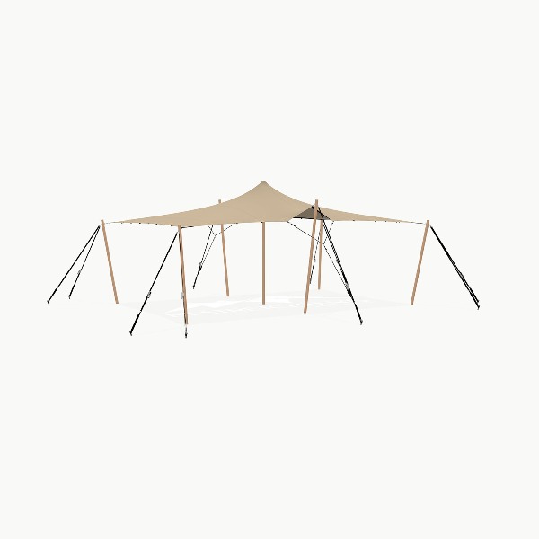 Complete Stretchtent set van 7,5×5 meter Complete Stretchtent set van 7,5×5 meter