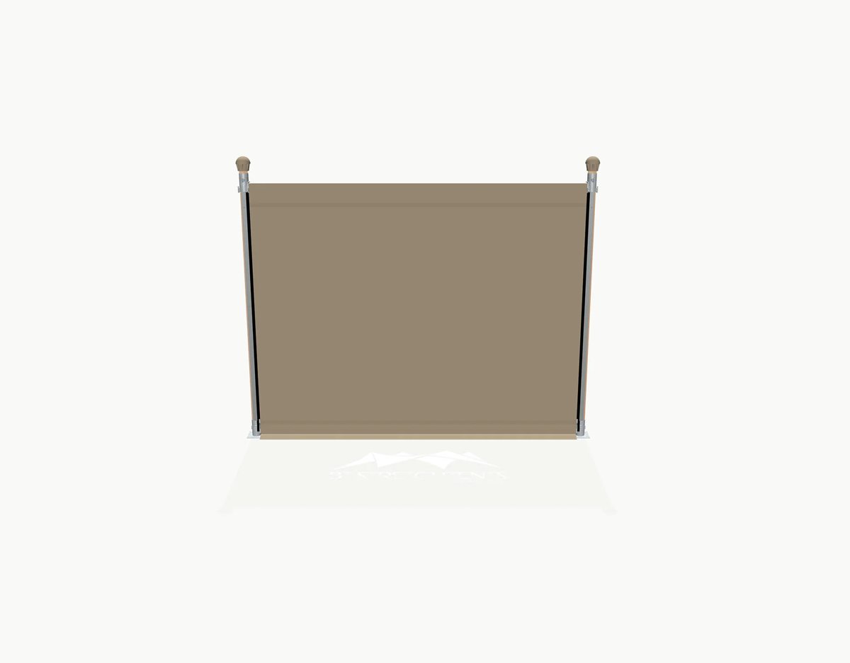 Zijwand dicht, 2 meter